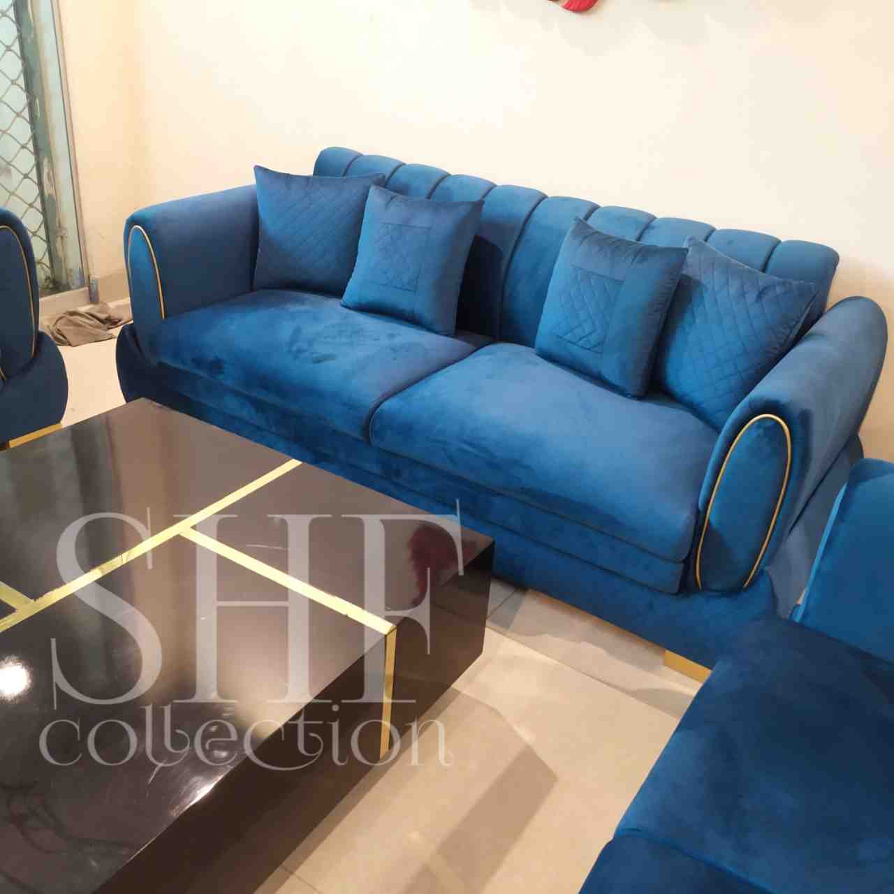 SHF Turquoise Modern Sofa Set - SHF Collection