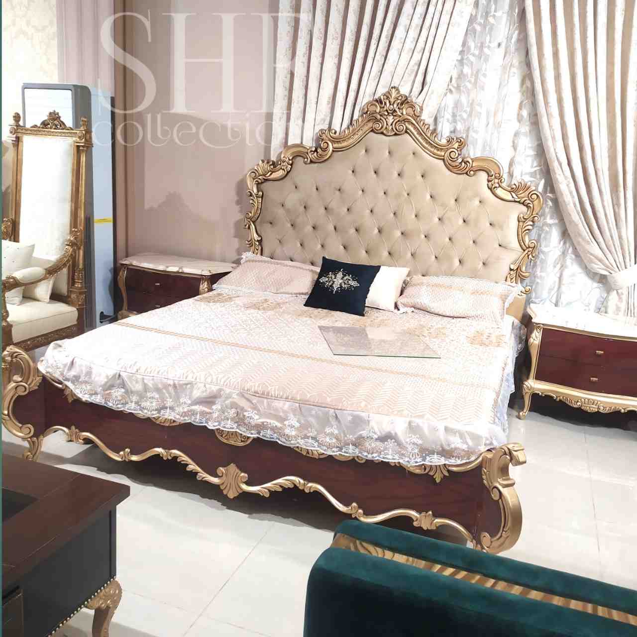 Luxury Solid Bed Set (Shf-201) - Shf Collection
